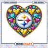 Pittsburgh Steelers Heart PNG Design