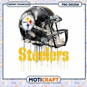 Pittsburgh Steelers Helmet PNG Design