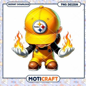 Pittsburgh Steelers Fire Mario PNG