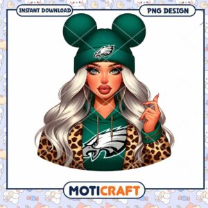 Philly Eagles Girl PNG Sublimation
