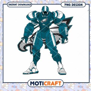 Philadelphia Eagles Robot PNG Design