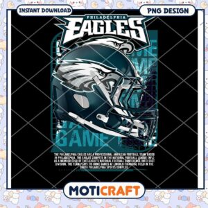 Philadelphia Eagles PNG Design Instant Download for Fans and Decor