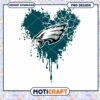 Philadelphia Eagles Heart PNG Design