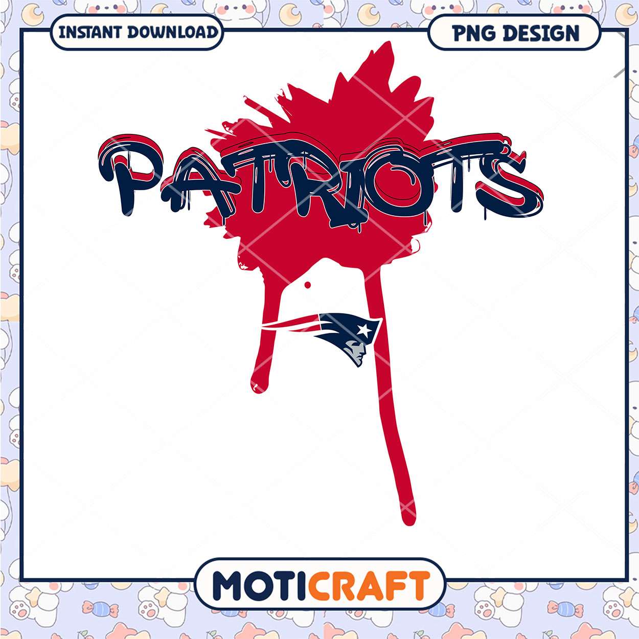Patriots PNG Design Instant Download Patriots PNG Design Instant Download