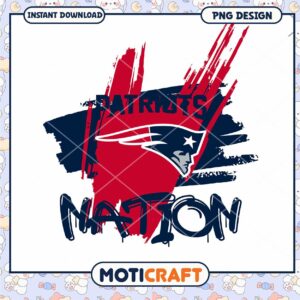 Patriots Nation PNG Design for Sports Fans and Merchandise Use