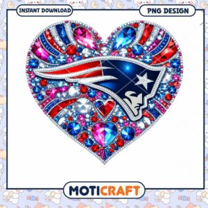 Patriots Heart PNG Design Instant Download