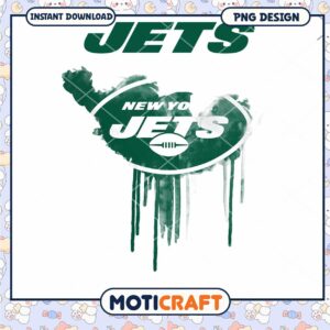NY Jets Watercolor PNG Design