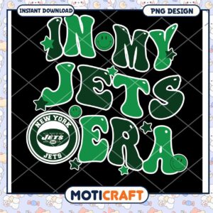 NY Jets Era PNG Design, Instant Download