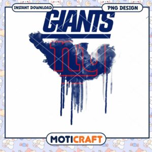 NY Giants Watercolor PNG Sublimation Design