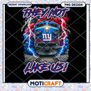NY Giants Train PNG Design Instant Download