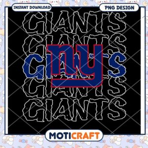 NY Giants PNG Sublimation Design