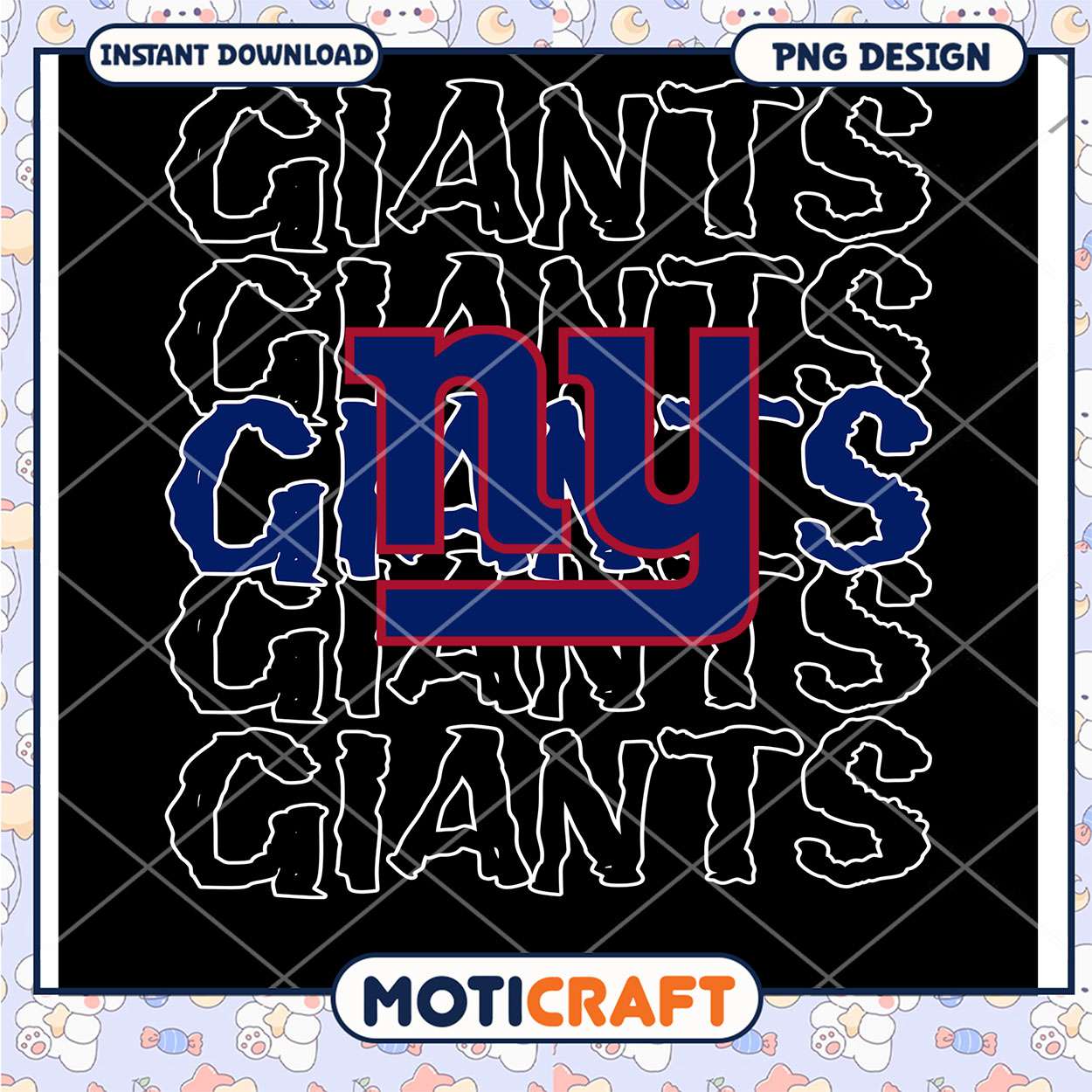 NY Giants PNG Sublimation Design NY Giants PNG Sublimation Design