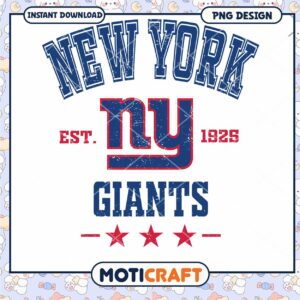 NY Giants PNG Design 1925 Est