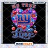 NY Giants Jewel Heart PNG Design 1 NY Giants Jewel Heart PNG Design