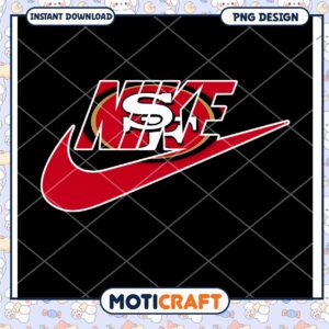 Nike 49ers PNG Design Instant Download