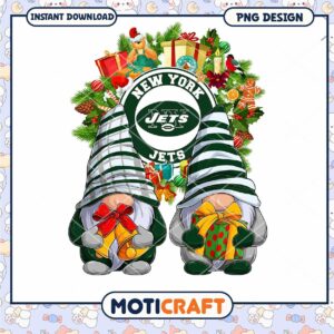 New York Jets Gnomes Christmas PNG
