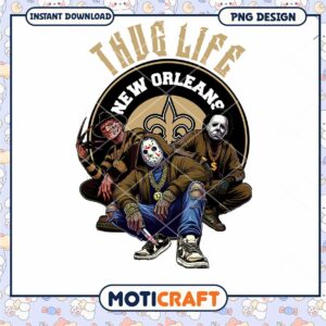 New Orleans Thug Life PNG Design