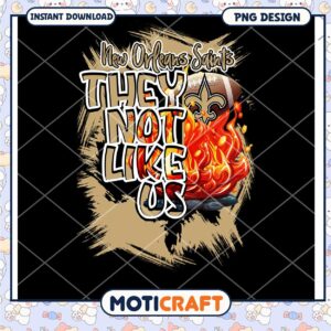 New Orleans Saints PNG Design They Not Like Us