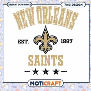New Orleans Saints PNG Design 1967