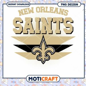 New Orleans Saints PNG Design Instant Download Football Gift