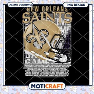 New Orleans Saints Helmet PNG Design