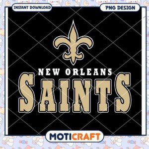New Orleans Saints Instant Download PNG Design for Fans