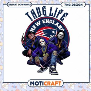 New England Thug Life PNG Design