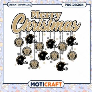 New Orleans Saints Christmas PNG