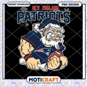 New England Patriots Santa PNG
