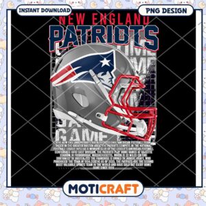 New England Patriots PNG Sublimation Design