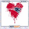 New England Patriots Heart Design PNG Instant Download Art 2023