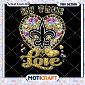 My True Love Saints Heart PNG Design