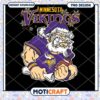 Minnesota Vikings Santa PNG Design