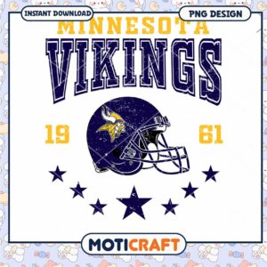 Minnesota Vikings PNG Sublimation Design