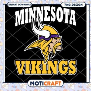 Minnesota Vikings Instant Download PNG Design for Fans and Crafts
