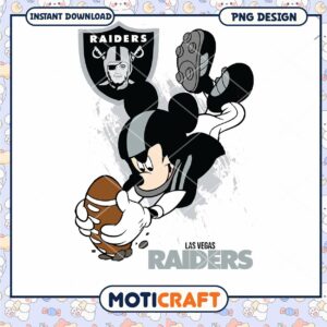 Mickey Mouse Las Vegas Raiders PNG
