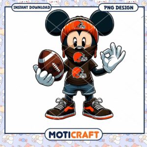 Mickey Mouse Football PNG Design