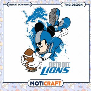 Mickey Mouse Detroit Lions PNG