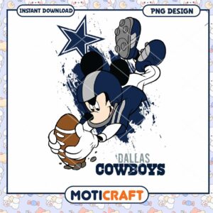 Mickey Mouse Dallas Cowboys PNG