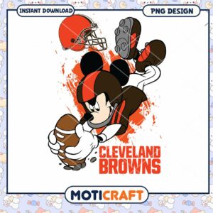 Mickey Mouse Cleveland Browns PNG