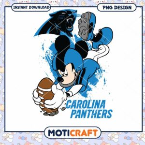 Mickey Mouse Carolina Panthers PNG