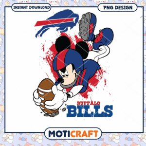 Mickey Mouse Buffalo Bills PNG
