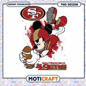Mickey Mouse 49ers PNG Design