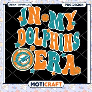 Miami Dolphins PNG Retro Design
