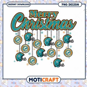 Miami Dolphins Merry Christmas PNG