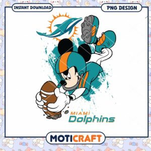 Miami Dolphins Mickey Mouse PNG