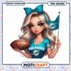 Miami Dolphins Girl PNG Sublimation Design