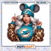 Miami Dolphins Girl PNG Sublimation