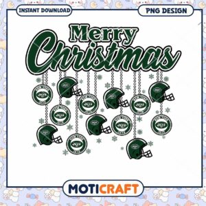 Merry Christmas NY Jets PNG Design