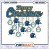 Merry Christmas Los Angeles Chargers PNG Design Instant Download